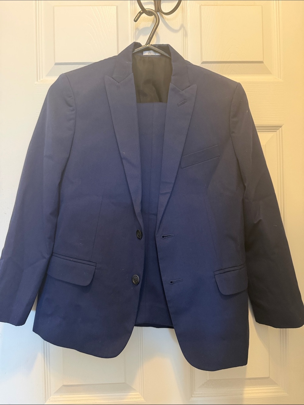 Calvin Klein Men's Navy Blue Two-Button Blazer
